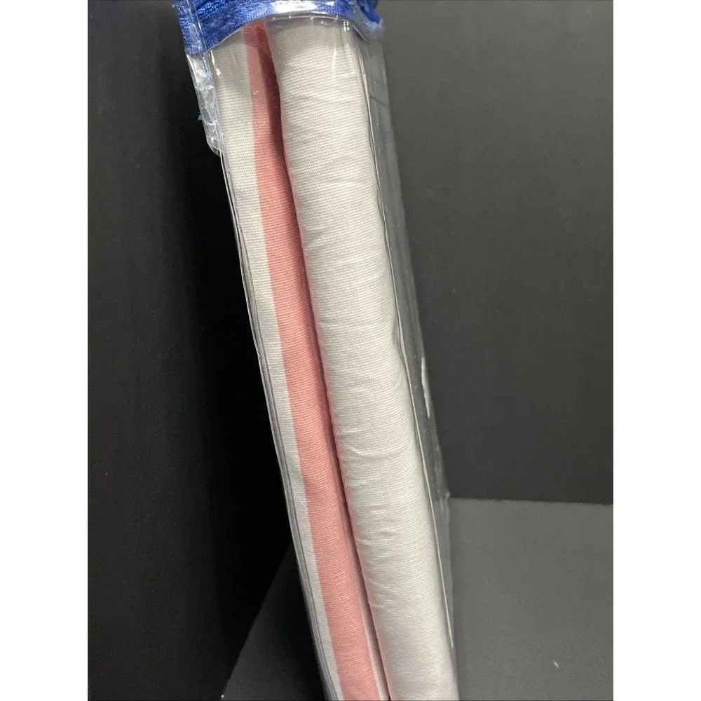 Southern Tide Breton Pink White Stripe Shower Curtain 72x72
